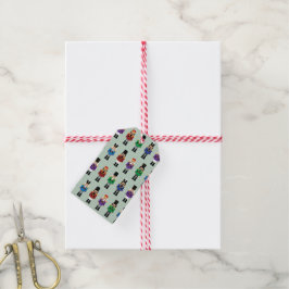 Farbenfrohe Nutcrackers - Geschenkmarke Geschenkanhänger