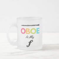 Farbenfrohe Oboe ist meine forte Oboist Funny Coff