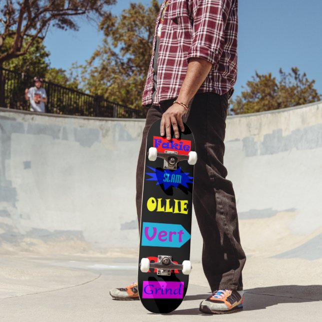 Farbenfrohe Ollie Fakie Skateboard-Bedingungen Sch Skateboard (Außenbereich 2)