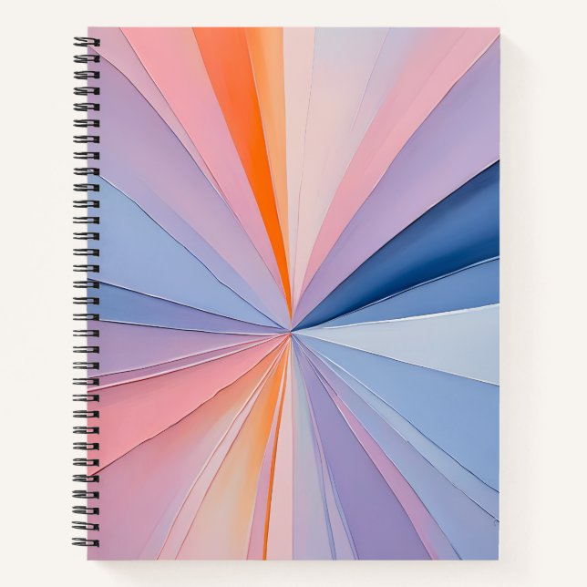 Farbenfrohe Ölpaint Art Spirituosen Notebook Notizbuch (Vorderseite)