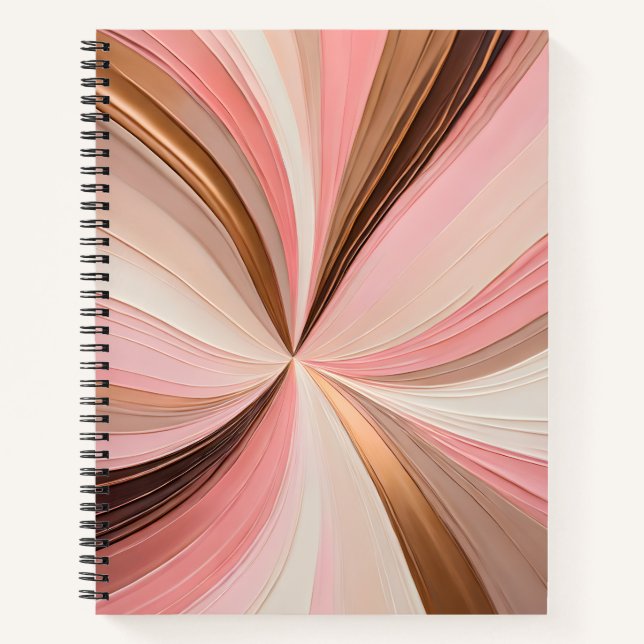 Farbenfrohe Ölpaint Art Spirituosen Notebook Notizbuch (Vorderseite)