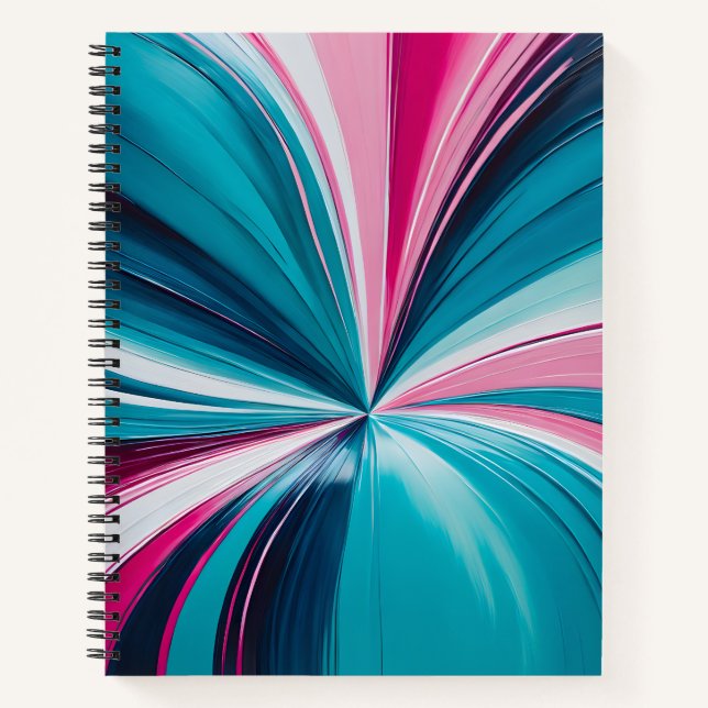 Farbenfrohe Ölpaint Art Spirituosen Notebook Notizbuch (Vorderseite)