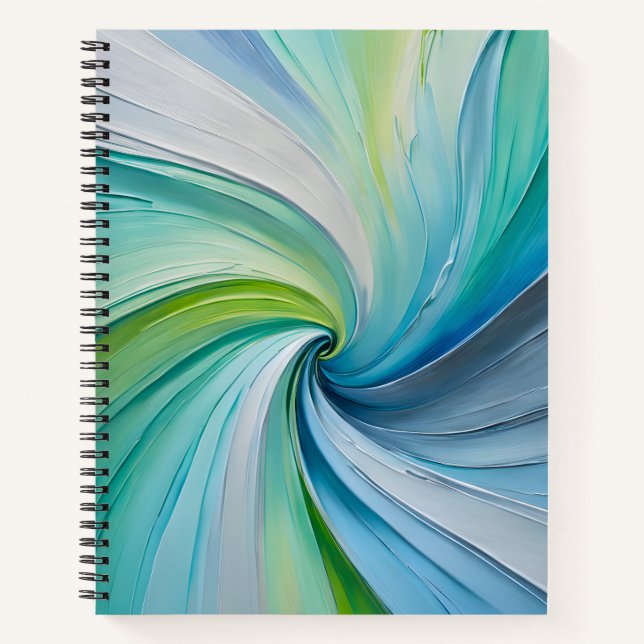 Farbenfrohe Ölpaint Art Spirituosen Notebook Notizbuch (Vorderseite)