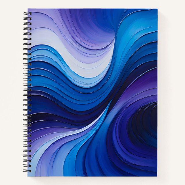 Farbenfrohe Ölpaint Art Spirituosen Notebook Notizbuch (Vorderseite)