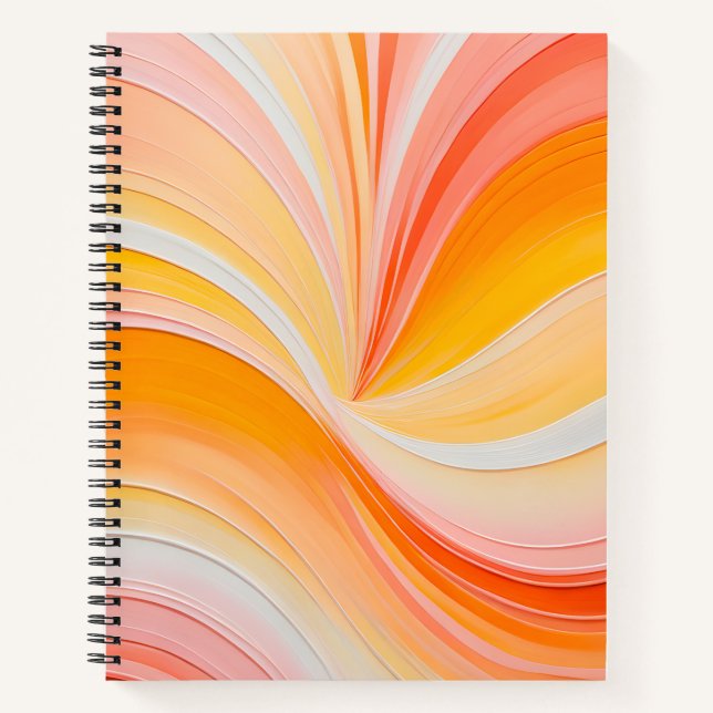 Farbenfrohe Ölpaint Art Spirituosen Notebook Notizbuch (Vorderseite)