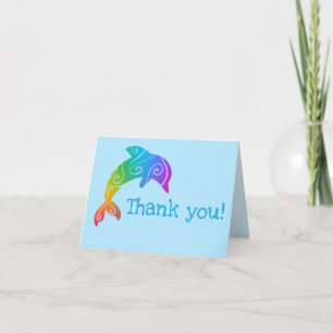 Farbenfrohe Ombre Delphine Vielen Dank Karten