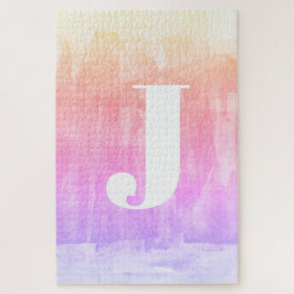 Farbenfrohe Ombre Gradient Monogram