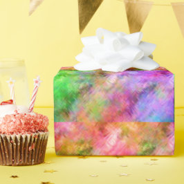 Farbenfrohe Opal Glassy Textur Geschenkpapier