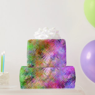 Farbenfrohe Opal Glassy Textur Geschenkpapier
