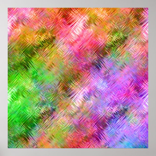Farbenfrohe Opal Glassy Textur Poster (Vorne)