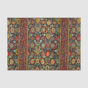 Farbenfrohe Orientalisch-Rubel-Gestaltung Seidenpapier