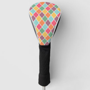 Farbenfrohe orientalische Quatrefolienmuster Golf Headcover
