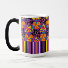 Farbenfrohe Ornament-Muster Nahtlose Pastelle Verwandlungstasse