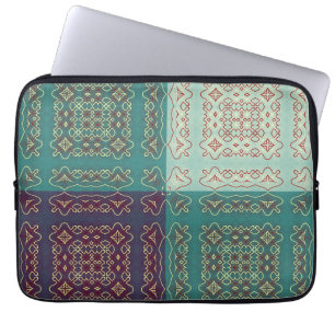 Farbenfrohe ornamentale volkstümliche Inspiration Laptopschutzhülle