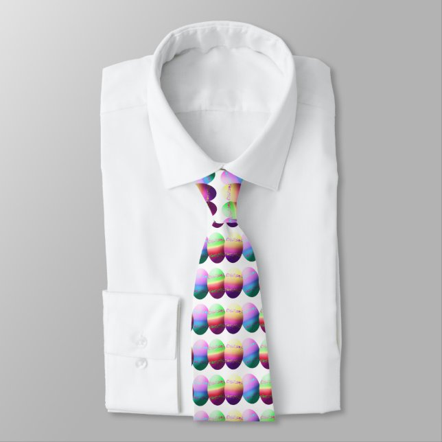 Farbenfrohe Ostereier Neck Tie Krawatte (Gebunden)