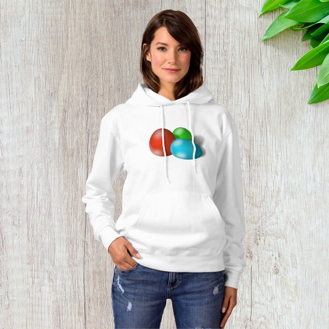 Farbenfrohe Ostereier Womens Hoodie (Von Creator hochgeladen)