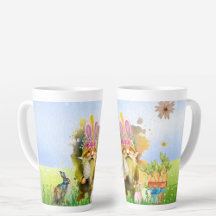 Farbenfrohe Osterkulisse mit sonnigen Ohren