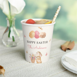 Farbenfrohe Ostern Bunny Easter Egg Party Pappbecher