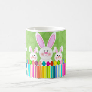 Farbenfrohe Ostersonne und Eier Kaffeetasse