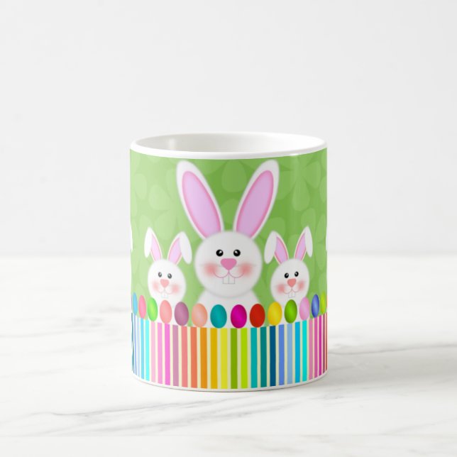 Farbenfrohe Ostersonne und Eier Kaffeetasse (Mittel)