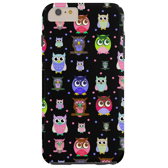 Farbenfrohe Owls iPhone 6 Plus Gehäuse Case-Mate iPhone Hülle (Rückseite)