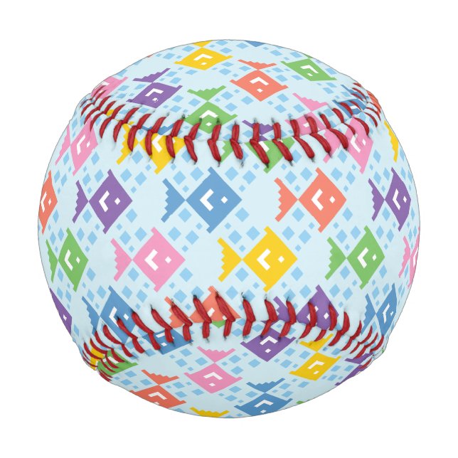 Farbenfrohe Ozeanfische Baseball (Vorderseite)