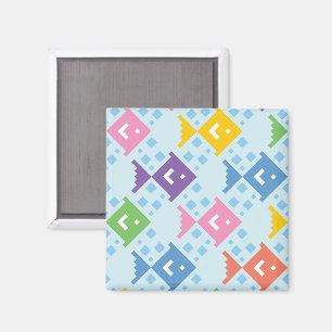 Farbenfrohe Ozeanfische Magnet