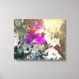Farbenfrohe Paint Splash Coole Leinwand