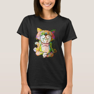 Farbenfrohe Paint Splash Meditation Yoga Relaxen K T-Shirt
