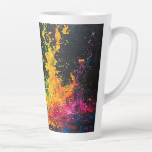 Farbenfrohe Paint Splash Milchtasse
