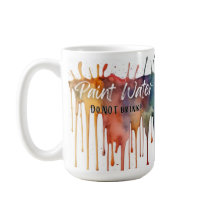 Farbenfrohe Paint Water Tasse - Funny Artist Gift