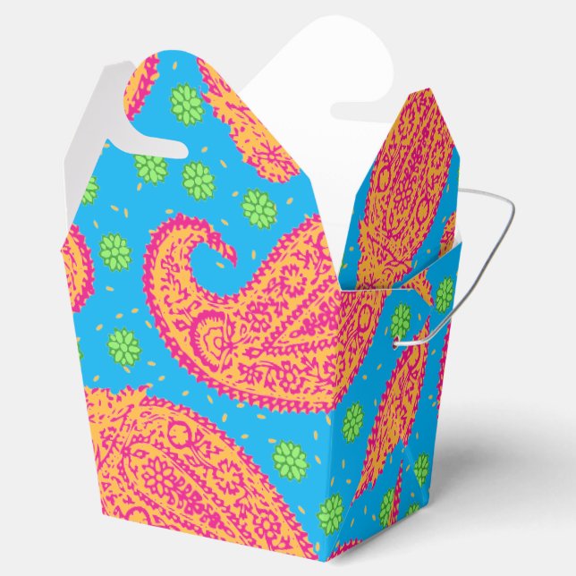Farbenfrohe Paisley-Muster - Ausstieg Geschenkschachtel (Geöffnet)
