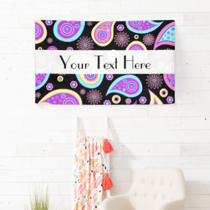 Farbenfrohe Paisley, Paisley Pattern, Persisches P Banner