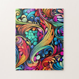 Farbenfrohe Paisley Pattern