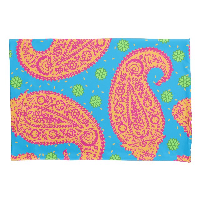 Farbenfrohe Paisley Pattern Kissenbezug (Vorderseite)