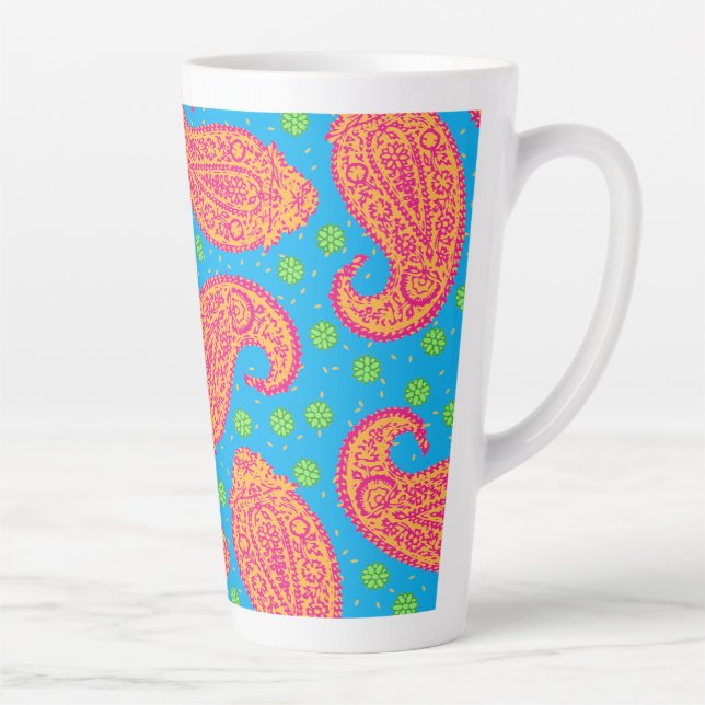 Farbenfrohe Paisley Pattern Milchtasse (Rechts)