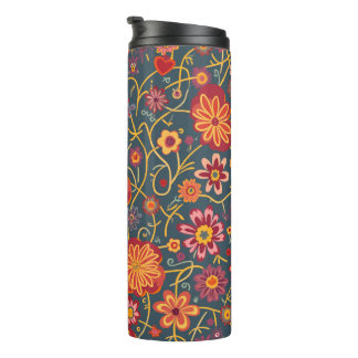Farbenfrohe Paisley Stainless Steel Vacuum Thermosbecher