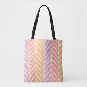 Farbenfrohe Palm Blätter Muster Tasche