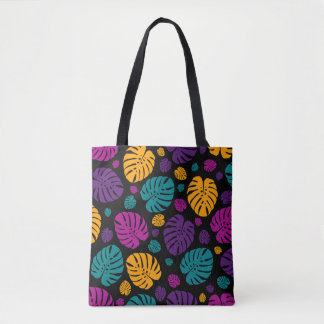 Farbenfrohe Palm-Blätter Tasche