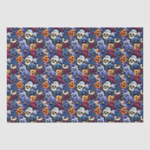 Farbenfrohe Pansy-Muster Seidenpapier