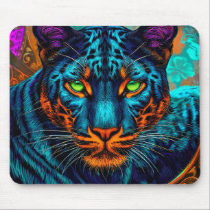 Farbenfrohe Panther Mousepad