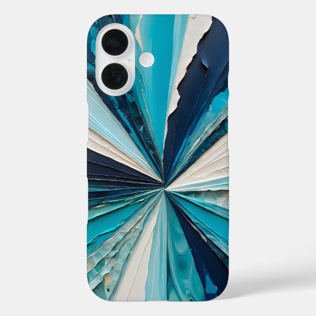 Farbenfrohe Papier Collage Art iPhone Fall iPhone 16 Hülle (Rückseite)