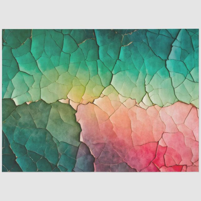 Farbenfrohe Papierhandtaschentuch Seidenpapier (Vorderseite)