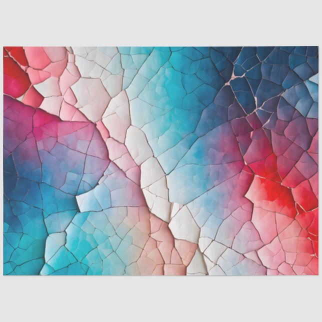Farbenfrohe Papierhandtaschentuch Seidenpapier (Vorderseite)