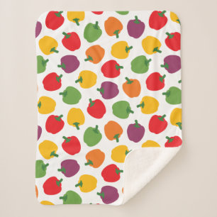 Farbenfrohe Paprikaschoten Sherpadecke