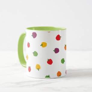 Farbenfrohe Paprikaschoten Tasse