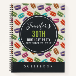 Farbenfrohe Pariser Macarons - Musterbuch Notizbuch