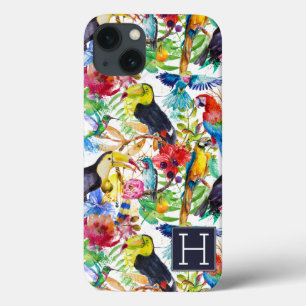Farbenfrohe Parrosen Anfänglich hinzufügen Case-Mate iPhone Hülle