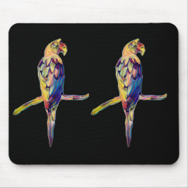 Farbenfrohe Parrot Mousemat Mousepad