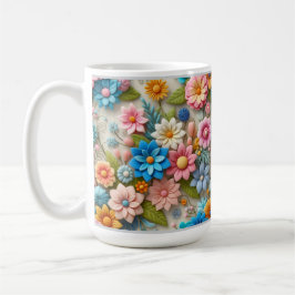 Farbenfrohe Pasta 3D Filz Kunst, Dichtung und Musi Kaffeetasse